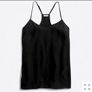 J. Crew Classic Black Racerback Camisole Tank